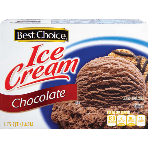 slide 1 of 1, Best Choice Chocolate Ice Cream, 1.75 qt