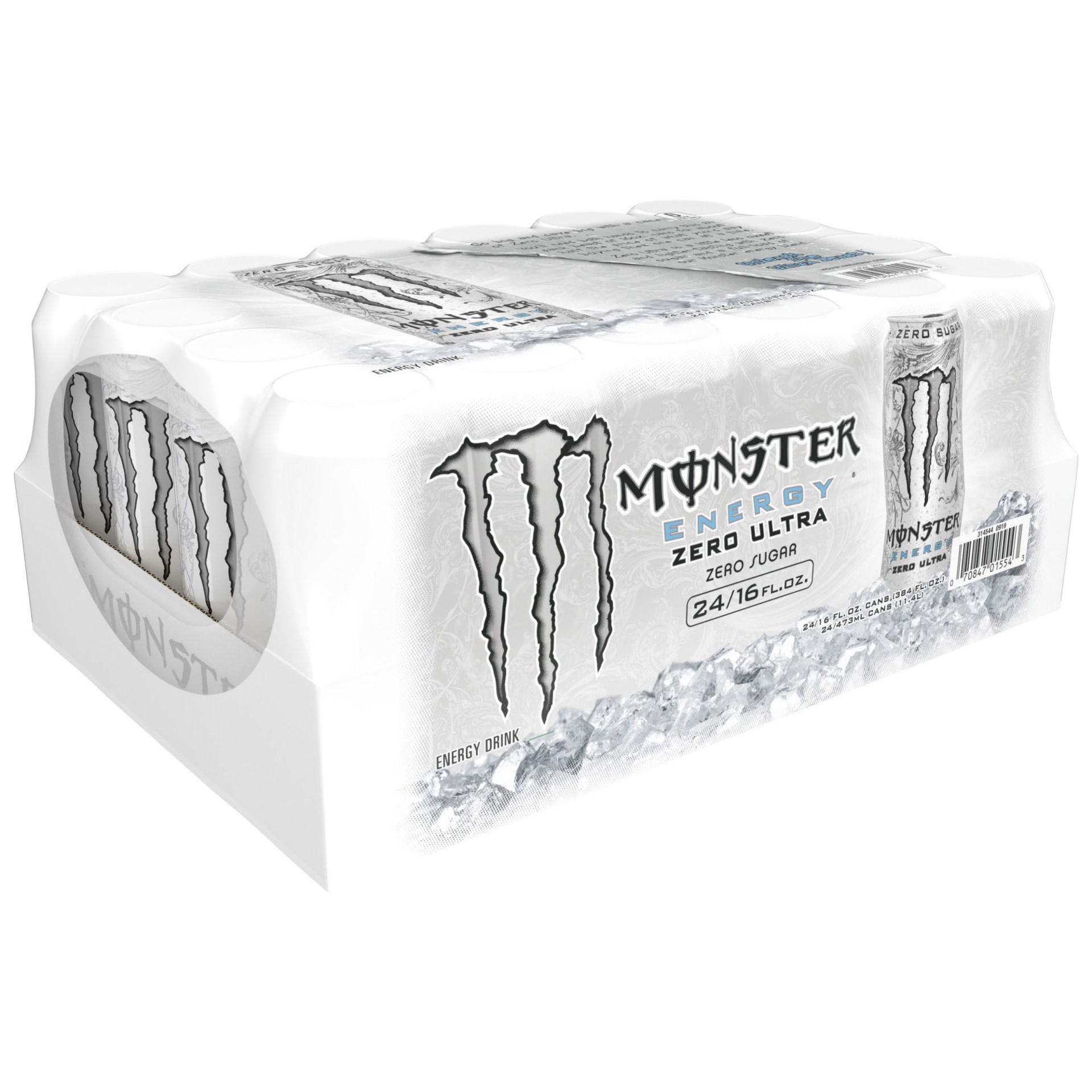 slide 1 of 1, Monster Energy Drink, Zero Ultra, 16 fl oz, 24 count, 