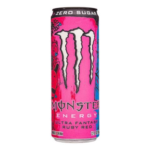 slide 1 of 1, Monster Ultra Fantasy Ruby Red Energy Drink, 12 oz