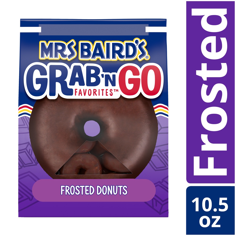 slide 2 of 9, Mrs Baird's Grab N' Go Favorites Chocolate Frosted Donuts - 11.25oz, 11.25 oz