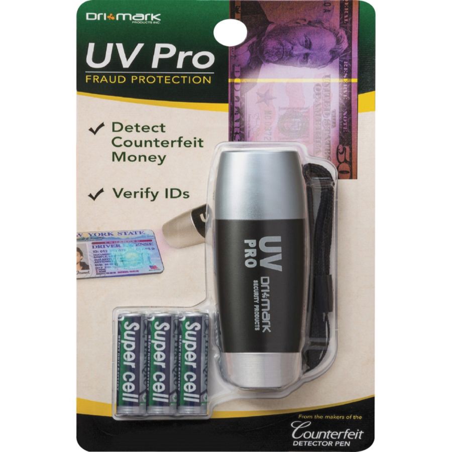 slide 2 of 2, Dri Mark Uv Pro Fraud Protection - Ultraviolet - Gray Silver - 1 / Each, 1 ct
