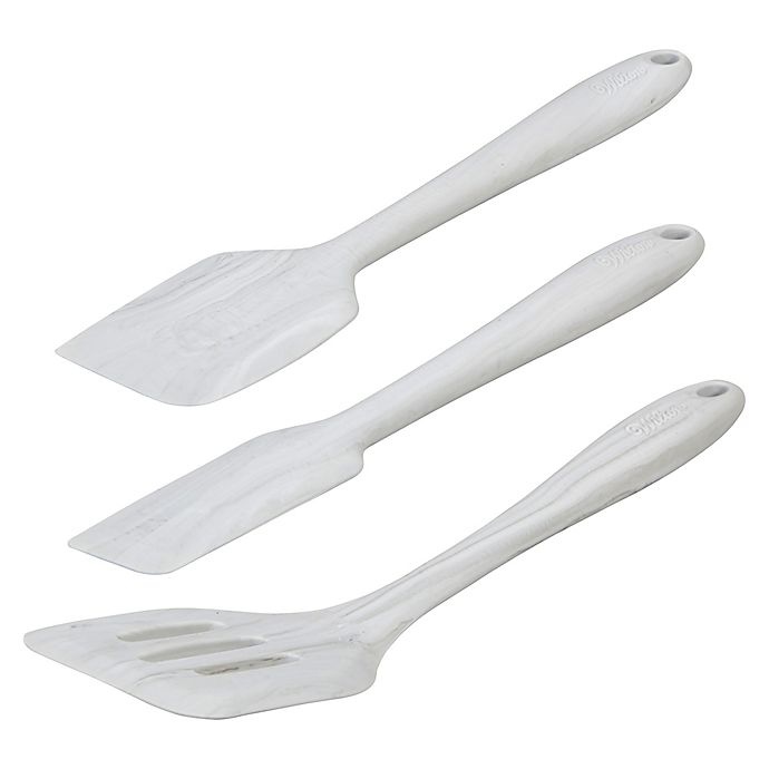 slide 2 of 5, Wilton Silicone Utensil Set - Gray Marble, 6 ct