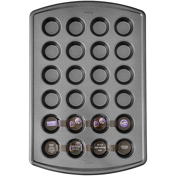 slide 4 of 5, Wilton Advance Select Premium Nonstick 24-Cup Mini Muffin Pan, 1 ct