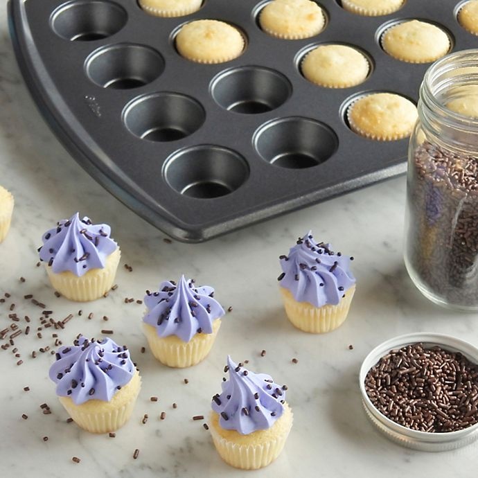 slide 5 of 5, Wilton Advance Select Premium Nonstick 24-Cup Mini Muffin Pan, 1 ct