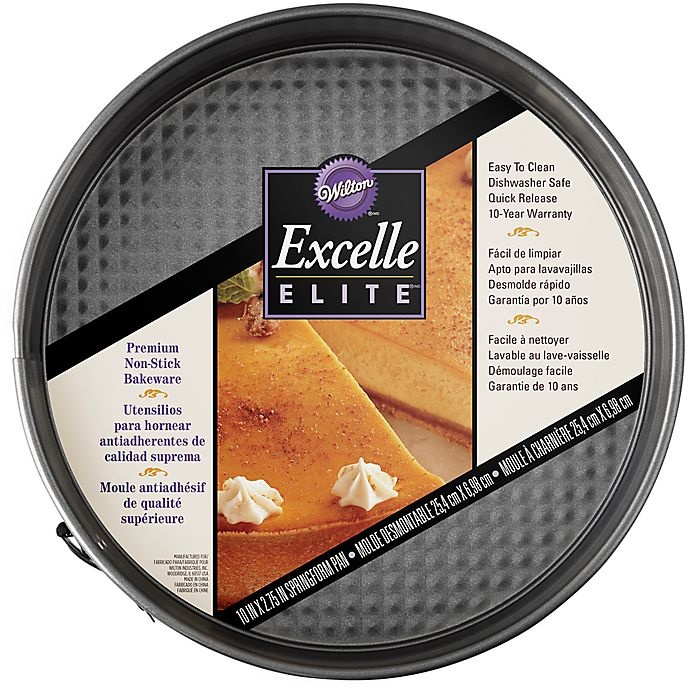 slide 4 of 5, Wilton Excelle Elite Nonstick Springform Pan, 10 in