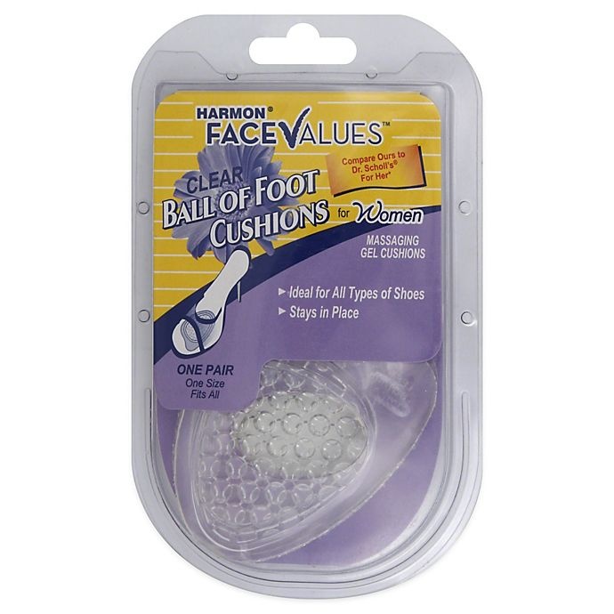 slide 1 of 2, Harmon Face Values Clear Gel Ball of Foot Cushions, 1 ct