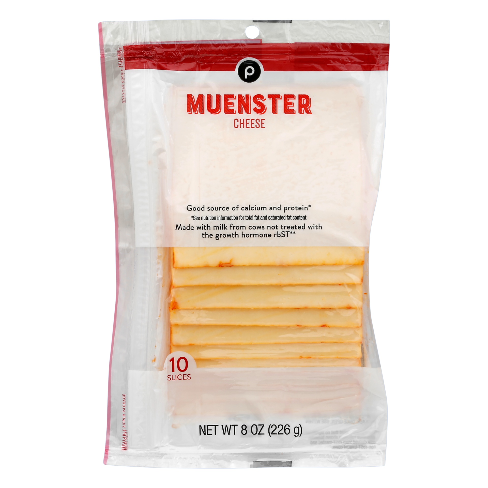 slide 1 of 1, Publix Muenster Cheese, 8 oz