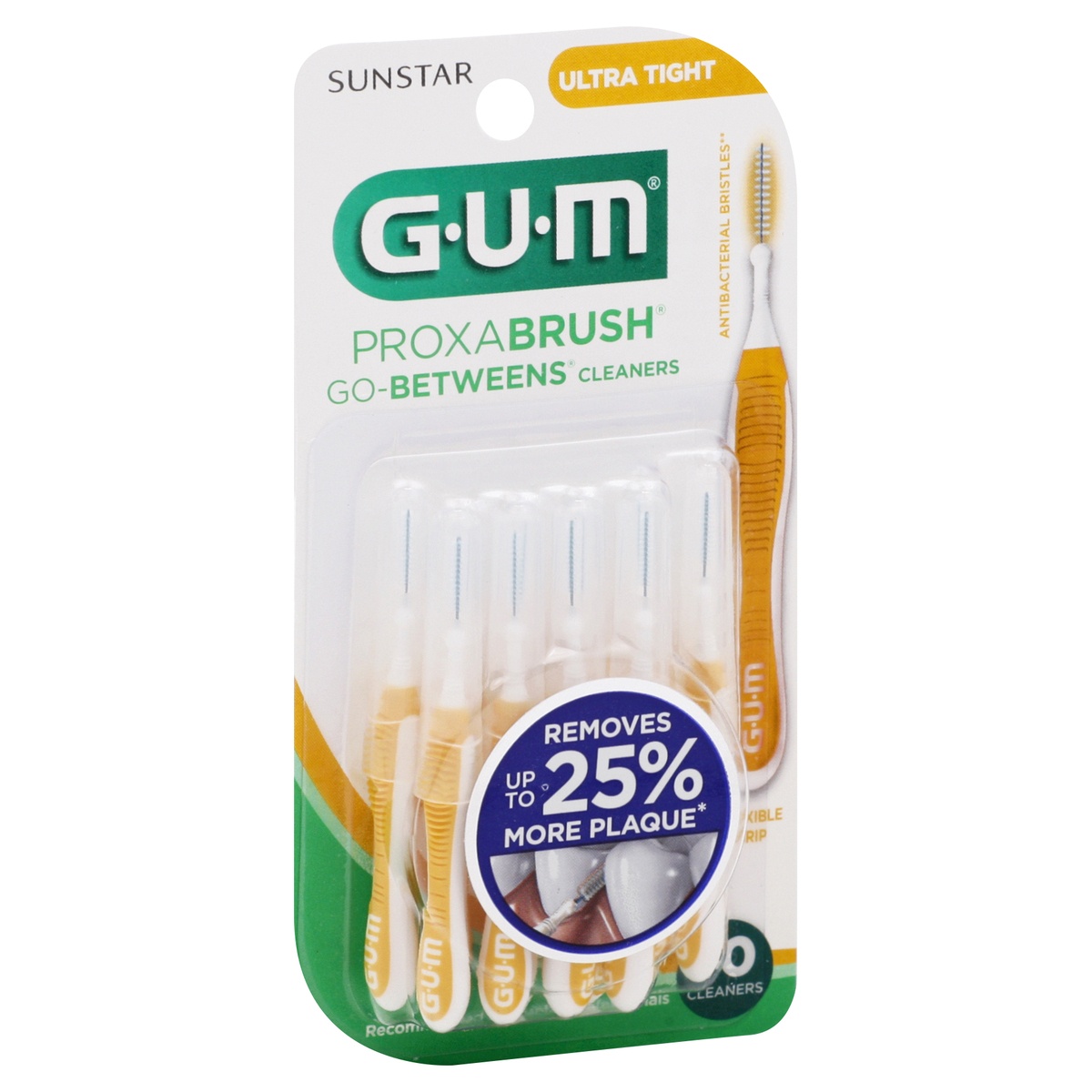 slide 3 of 8, Sunstar Gum Proxabrush Gobetweens Ultra Tight Cleaners, 10 ct