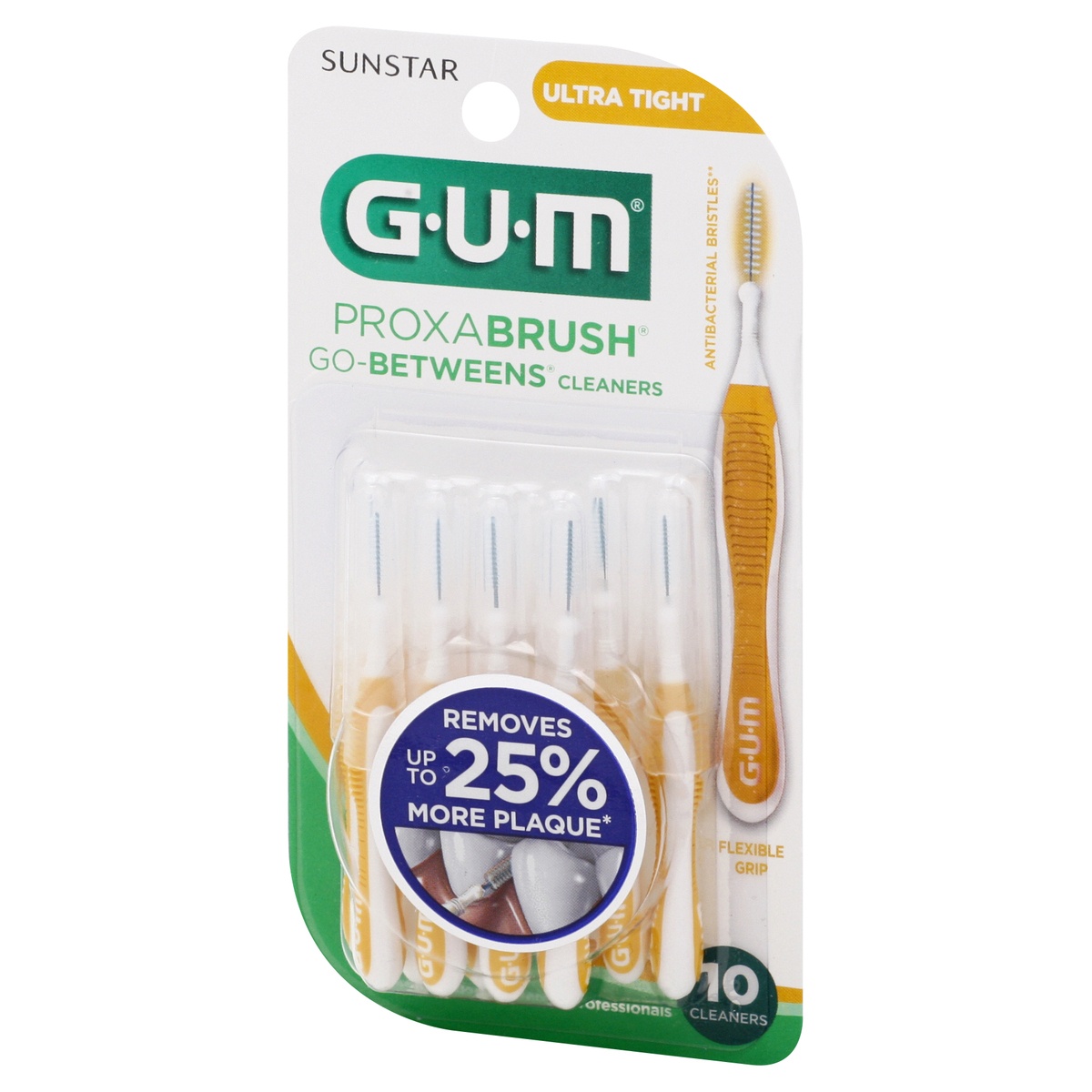 slide 4 of 8, Sunstar Gum Proxabrush Gobetweens Ultra Tight Cleaners, 10 ct