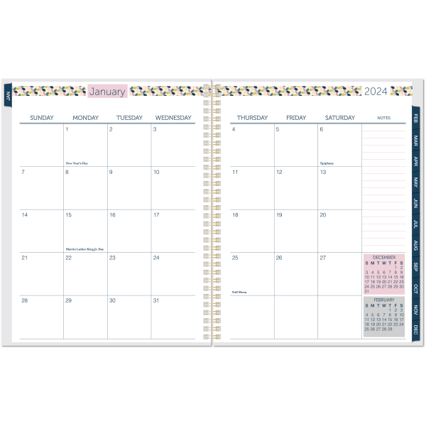 slide 2 of 8, Office Depot Brand Weekly/Monthly Planner, 8-1/2'' X 11'', Love, January To December 2021, 1 ct
