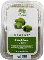 Divina Organic Pitted Green Olives