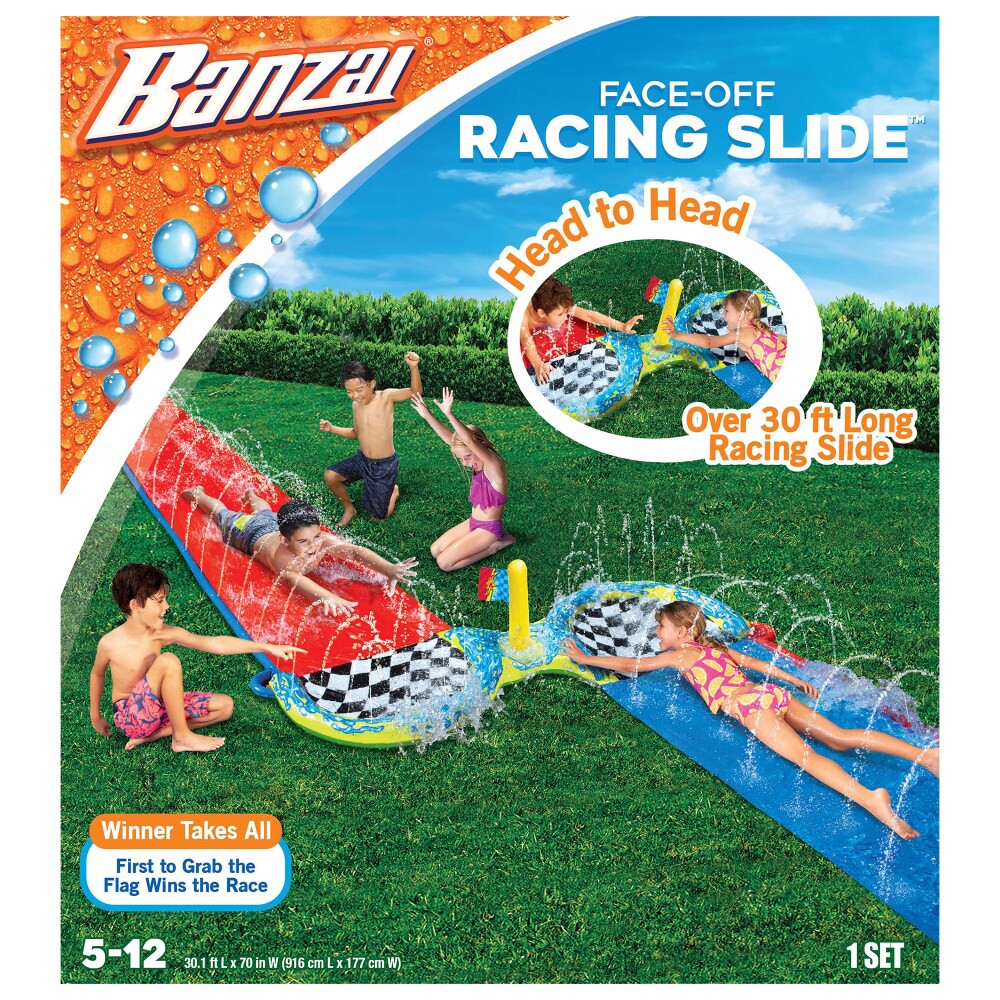 slide 1 of 1, Banzai Face-Off Racing Slide, 1 ct