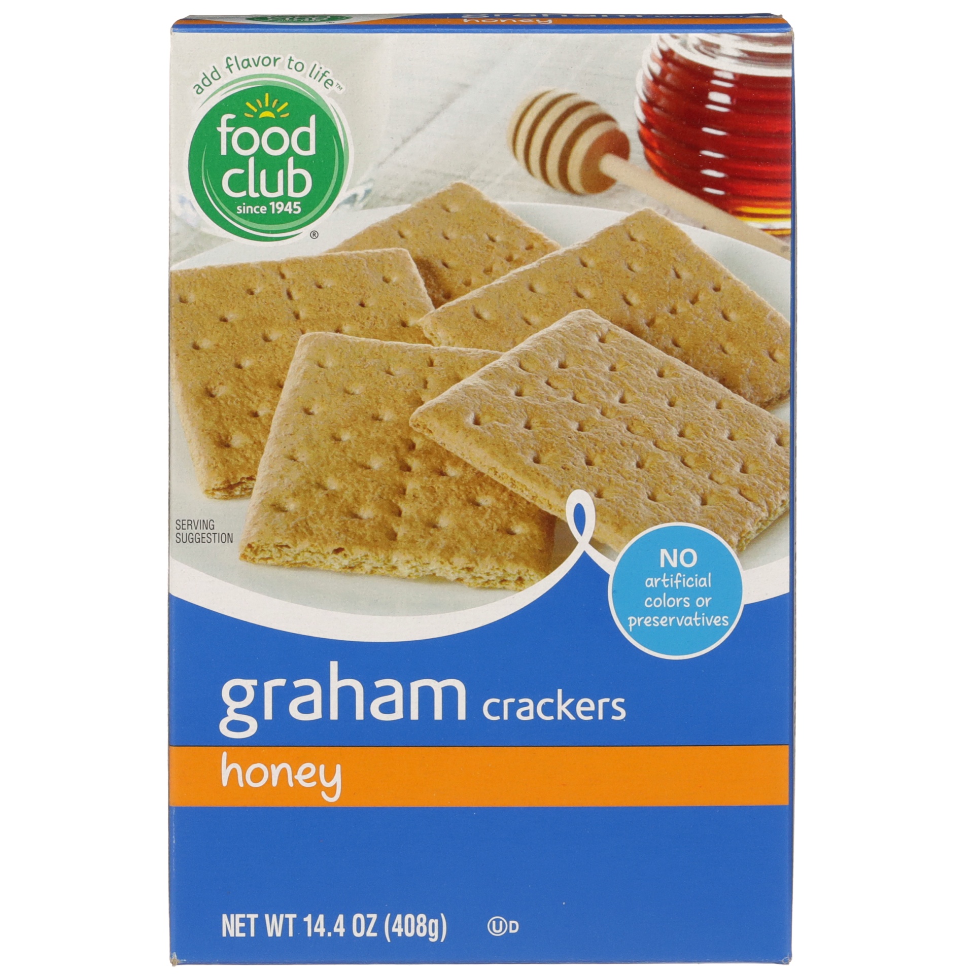slide 1 of 6, Food Club Honey Graham Crackers, 14.4 oz