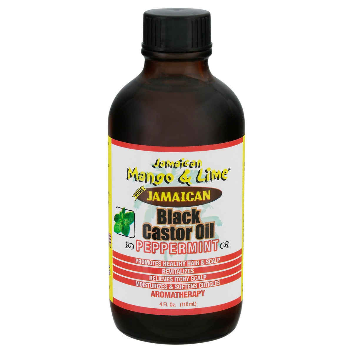slide 1 of 9, Jamaican Mango & Lime Peppermint Black Castor Oil 4 fl oz, 4 fl oz