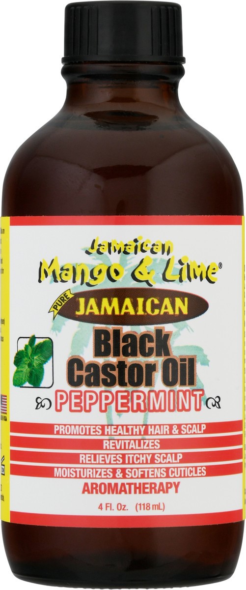 slide 6 of 9, Jamaican Mango & Lime Peppermint Black Castor Oil 4 fl oz, 4 fl oz