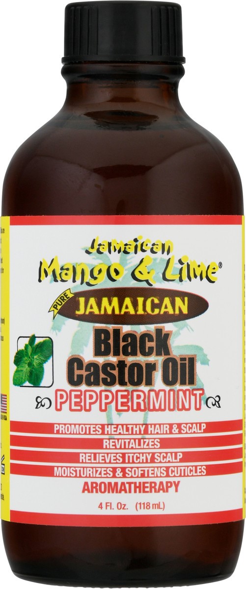 slide 1 of 9, Jamaican Mango & Lime Peppermint Black Castor Oil 4 fl oz, 4 fl oz