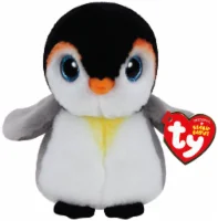 Ty Beanie Babies Pongo Plush Penguin - White/Black/Gray
