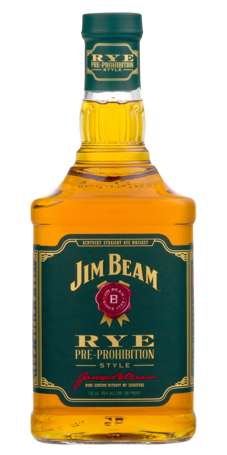 slide 1 of 1, Jim Beam 4 Year Rye Whiskey, 750 ml