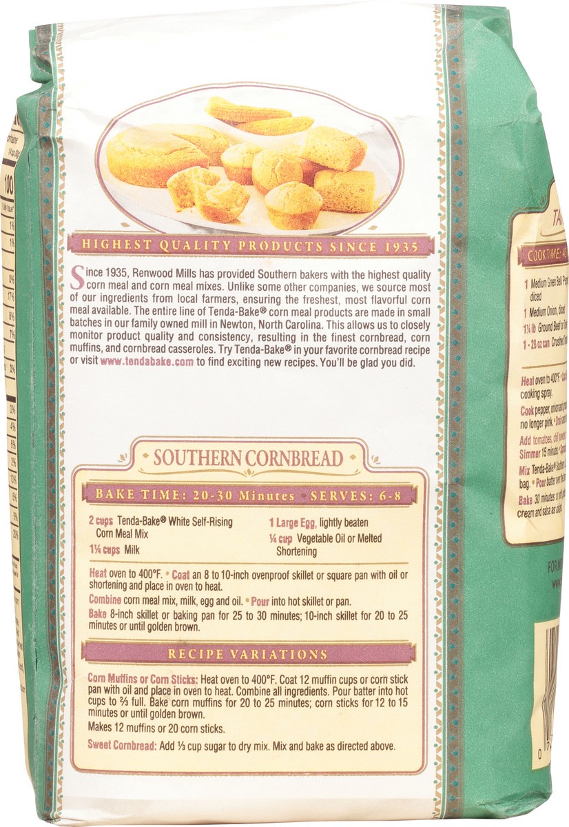 slide 5 of 9, Tenda-Bake White Self-Rising Corn Meal Mix 2 lb Bag, 2 lb