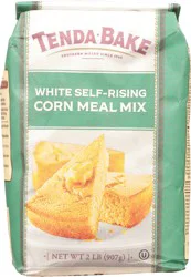 Tenda-Bake White Self-Rising Corn Meal Mix 2 lb Bag