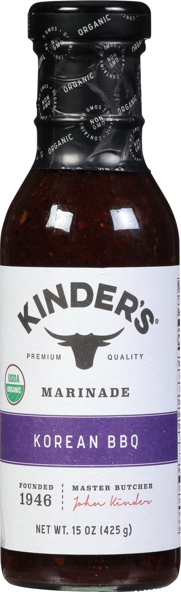 slide 1 of 11, Kinder's Korean BBQ Marinade 15 oz, 15 oz