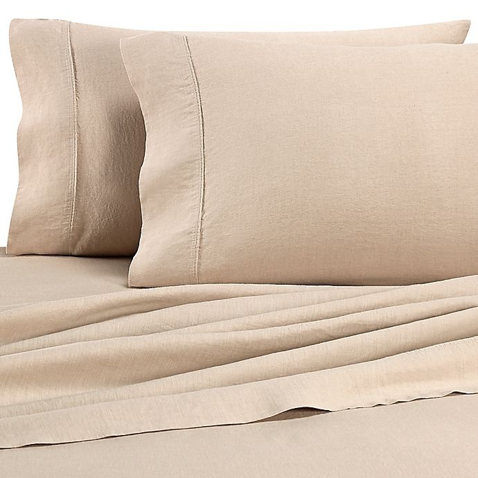 slide 1 of 1, Wamsutta Vintage Washed Linen Percale Twin Sheet Set - Linen, 1 ct