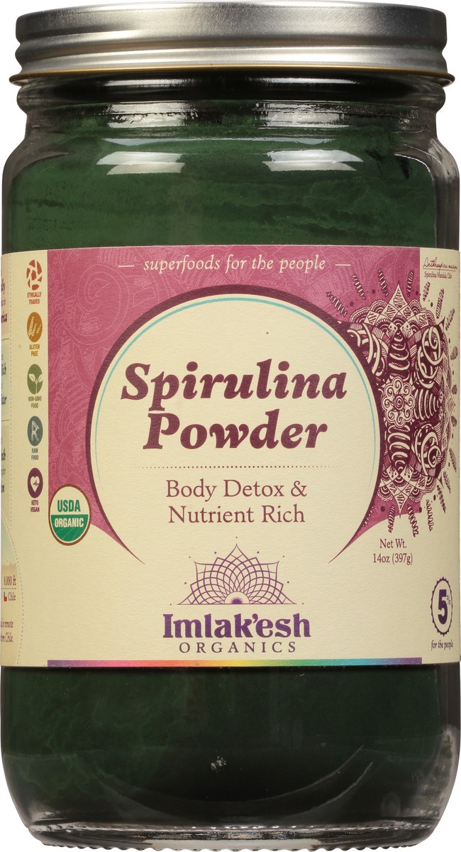 slide 11 of 14, Imlak'esh Organics Spirulina Powder Organic- 14 oz, 14 oz