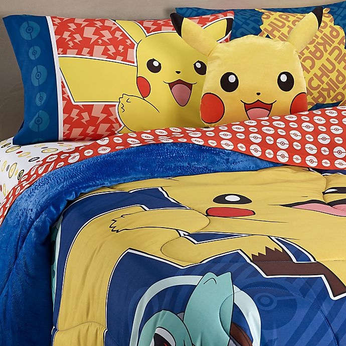 slide 1 of 1, Pokemon Pikachu Reversible Twin/Full Comforter, 1 ct