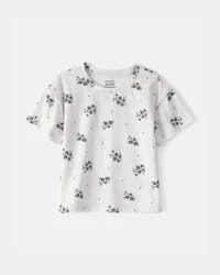 Carter's Toddler Girl Floral Top - Grey - 2T