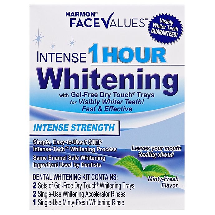 slide 2 of 3, Core Values Harmon Face Values Intense 1 Hour Whitening with Gel-Free Dry Touch Trays, 1 ct