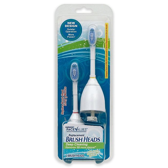 slide 1 of 1, Harmon Face Values Sonic Toothbrush Head, 2 ct