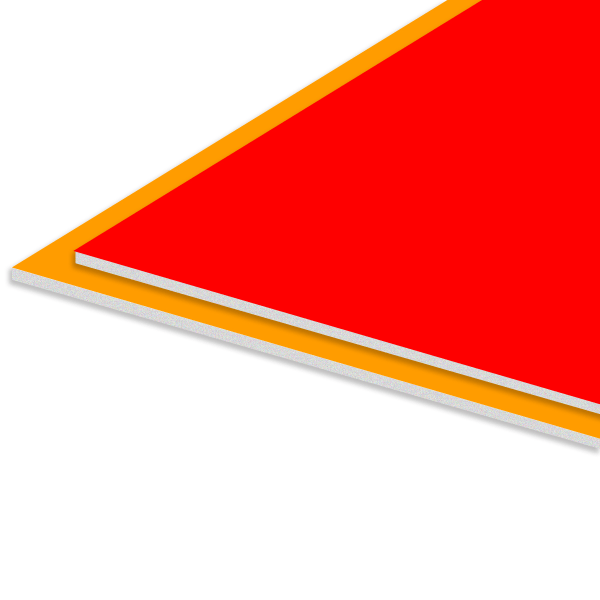 slide 2 of 2, Office Depot Brand Sturdy Board Foam Board, Orange/Red, 20 in x 30 in