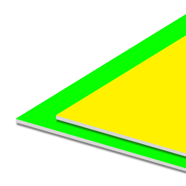 slide 2 of 4, Royal Brites 2 Cool Colors Sturdy Board Foam Board, Yellow & Green, 20 in x 30 in