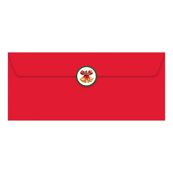 slide 2 of 3, Geo Studios Holiday-Themed Adhesive Seals, 4-3/4"" X 10"", Gold Foil, Pack Of 40 Seals, 40 ct