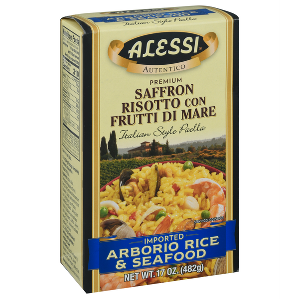 slide 1 of 1, Alessi Arborio Rice & Seafood, Imported, 17 oz