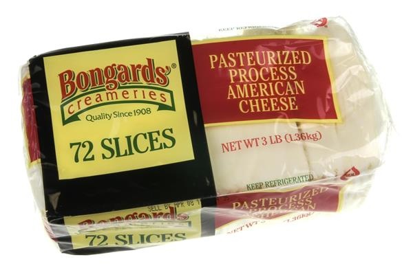 Bongards Creameries Sliced American Cheese 72 Slices 3 Lb | Shipt