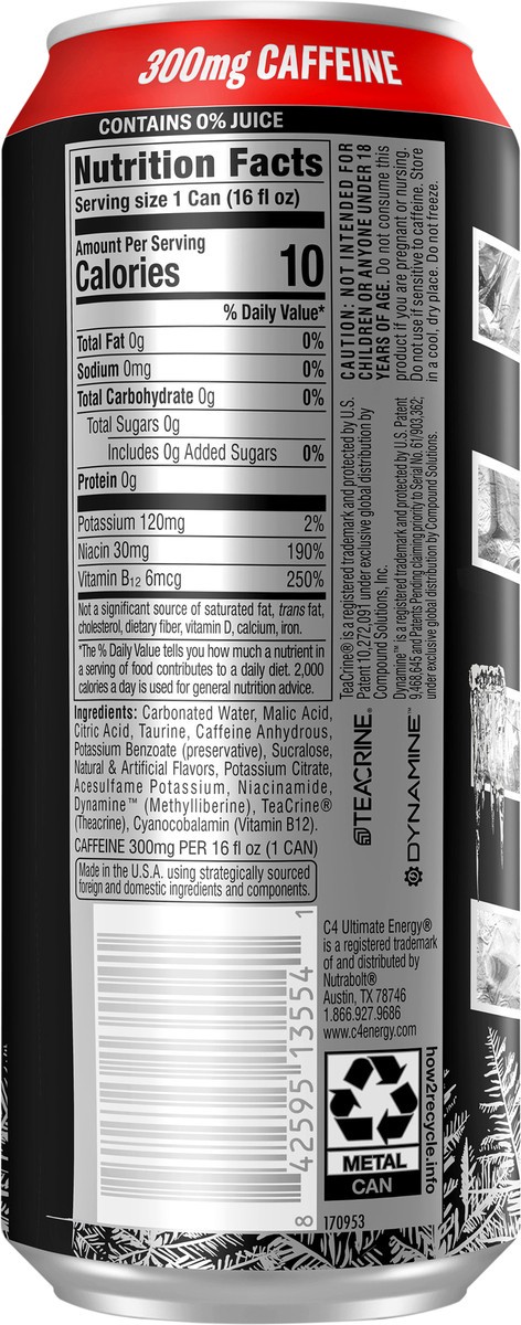 slide 6 of 12, C4 Ult Cherry Bomb Frost, 16 oz