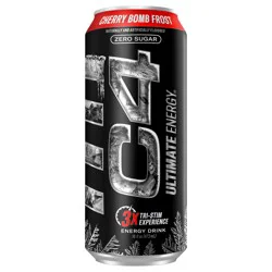 C4 Sport Sport Ultimate Cherry Bomb Frost Energy Drink, 16 fl oz can