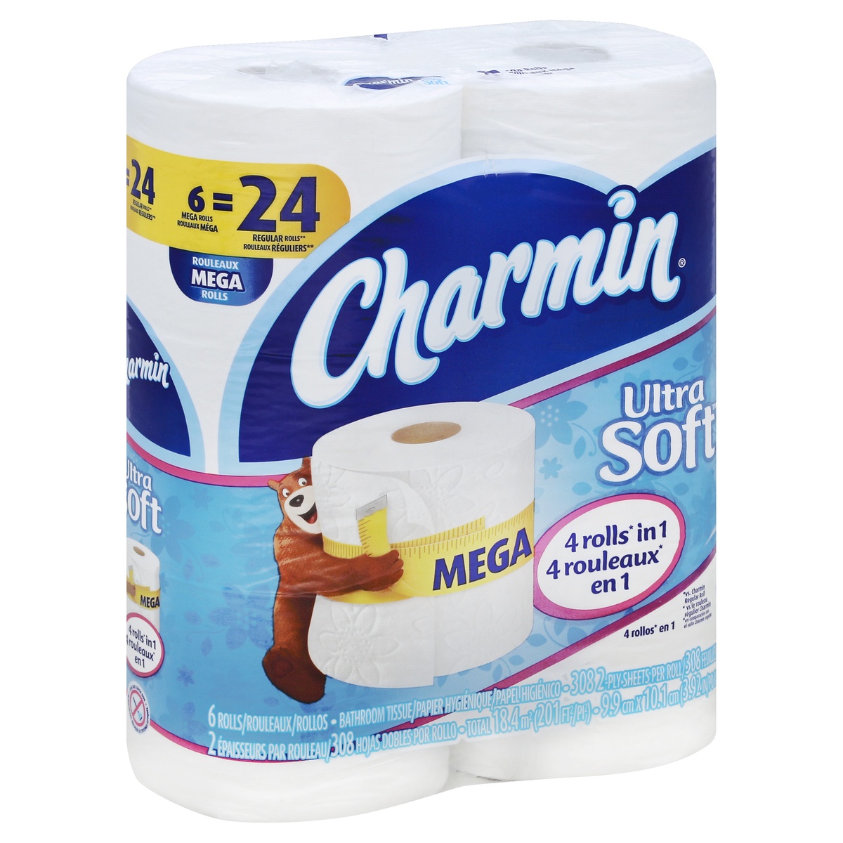 slide 1 of 1, Charmin Bathroom Tissue 6 ea, 6 ct