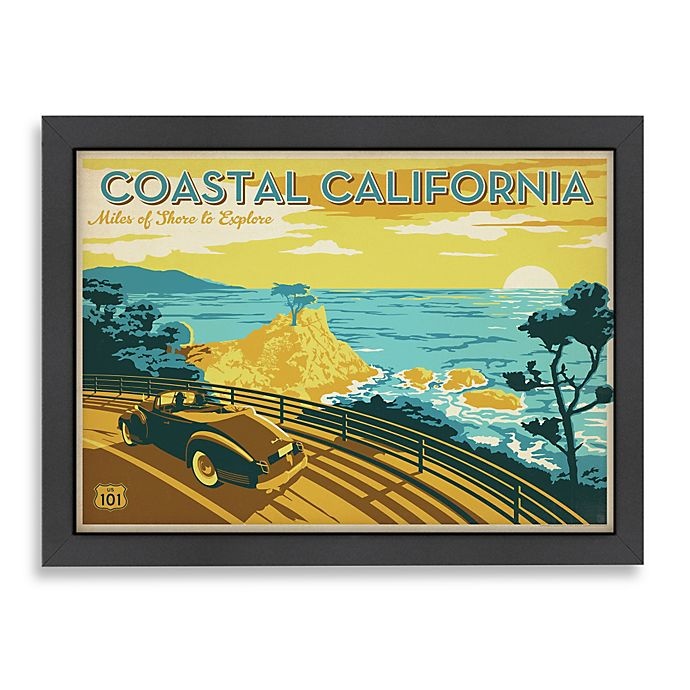 slide 1 of 1, Americanflat Coastal California''Framed Art'', 1 ct