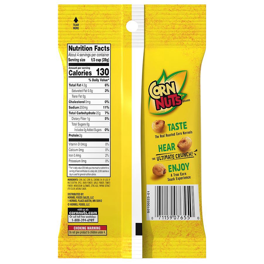 slide 2 of 3, Corn Nuts Crunchy Chilly Picante Con Limon Corn Kernels 4 oz, 4 oz