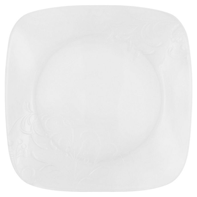 slide 2 of 4, Corelle Boutique Cherish Embossed Square Dinnerware Set, 16 ct