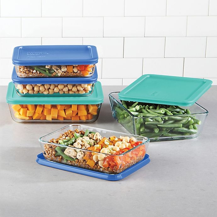 slide 2 of 3, Pyrex Meal Prep Set, 10 ct