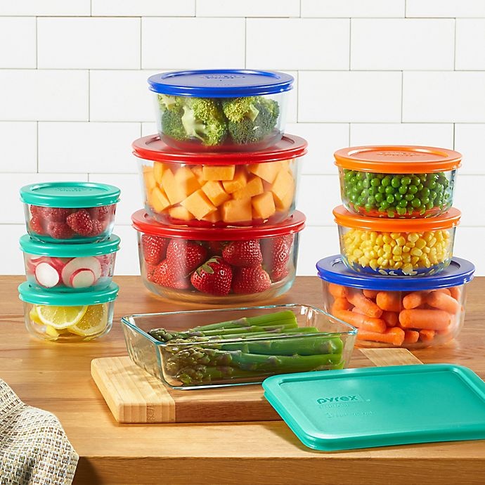 slide 2 of 2, Pyrex Simply Store Glass Food Storage Set, 20 ct