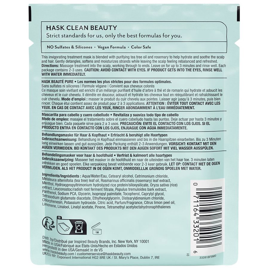 slide 3 of 5, Hask Tea Tree Oil Hair & Scalp Treatment Mask 1.75 oz, 1.75 oz