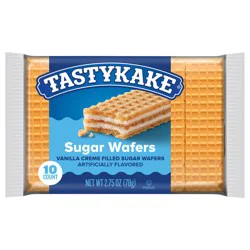 Tastykake Sugar Wafers, 10 Crème Filled Sugar Wafers, 2.75oz