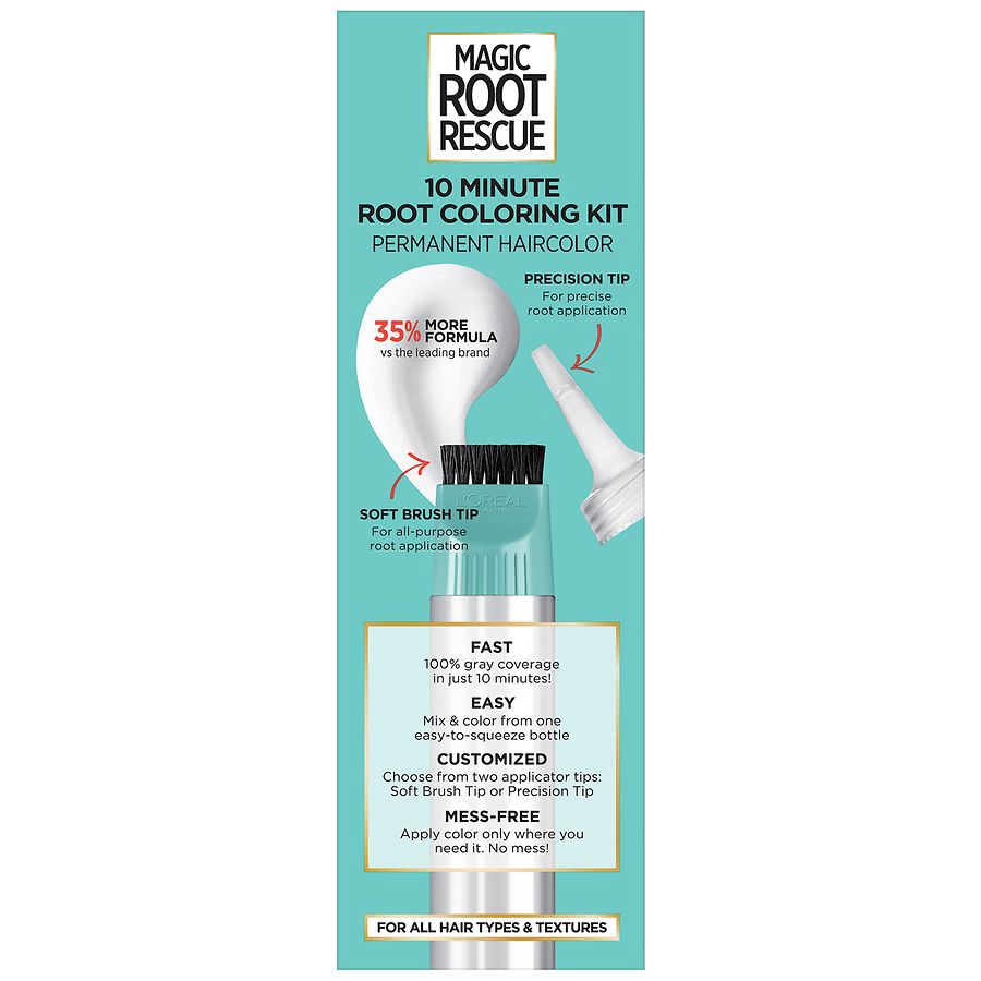 slide 4 of 5, L'Oréal Root Rescue Permanent Hair Color - Dark Brown 4, 1.0 ct