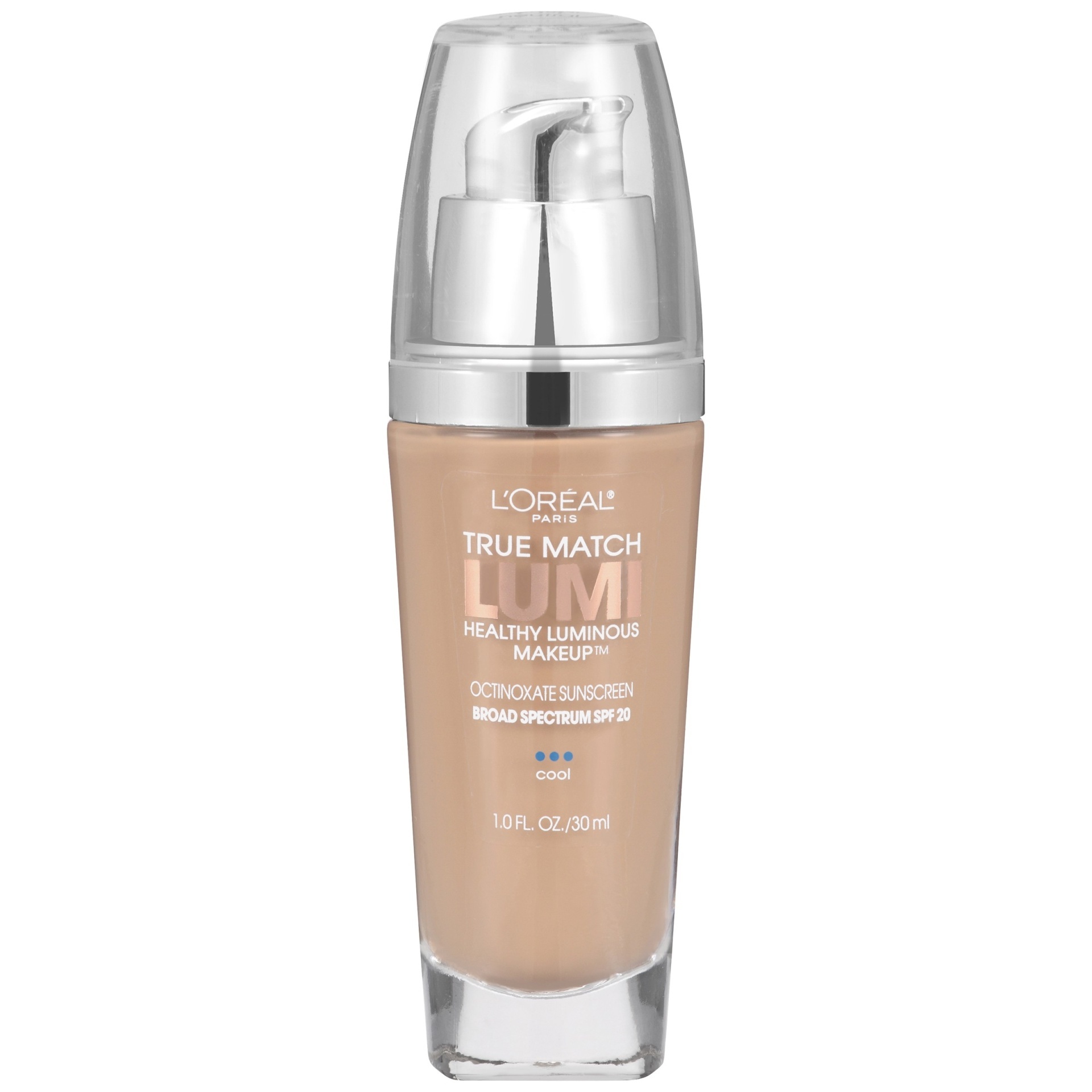 slide 1 of 3, L'Oreal Paris True Match Lumi Healthy Luminous Foundation Makeup with SPF 20 - C3 Creamy Natural - 1 fl oz, 1 ct