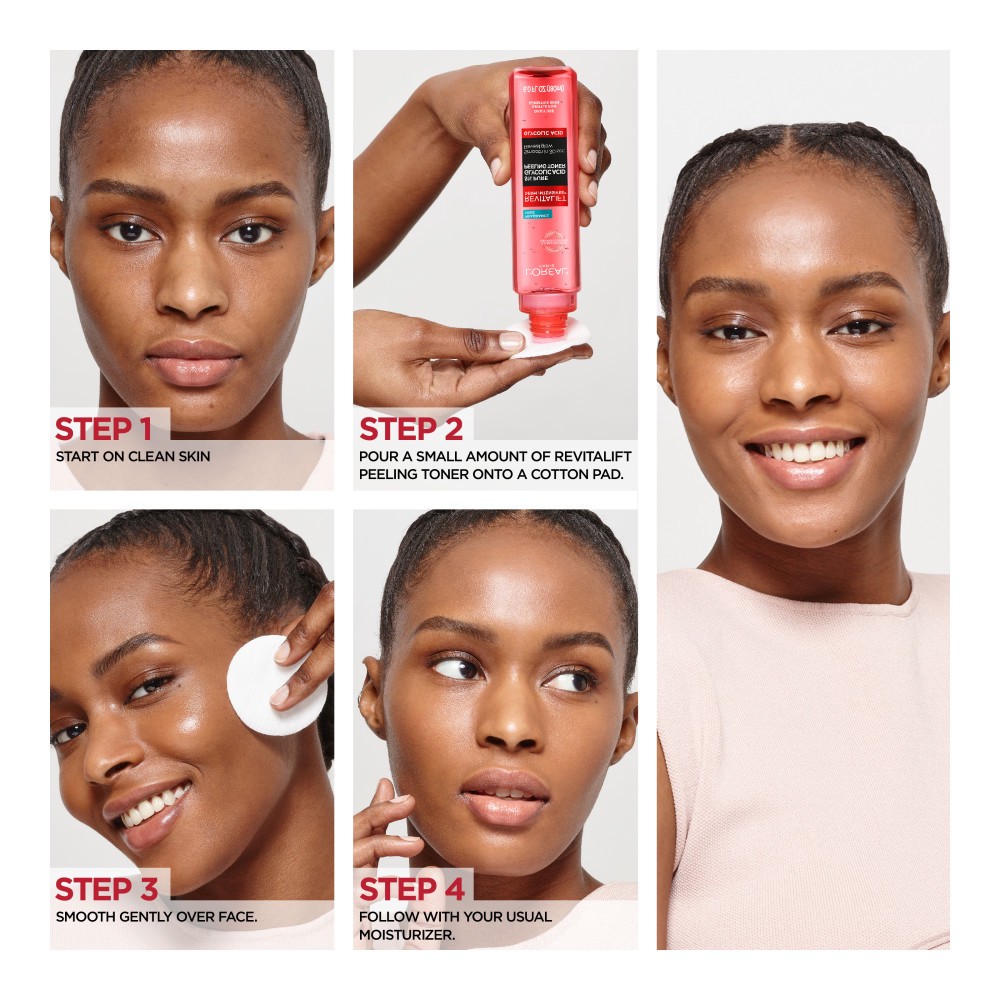 slide 4 of 5, L'Oréal L'Oreal Paris Revitalift Derm Intensives 5% Glycolic Acid Peeling Toner - 6 fl oz, 6.1 oz