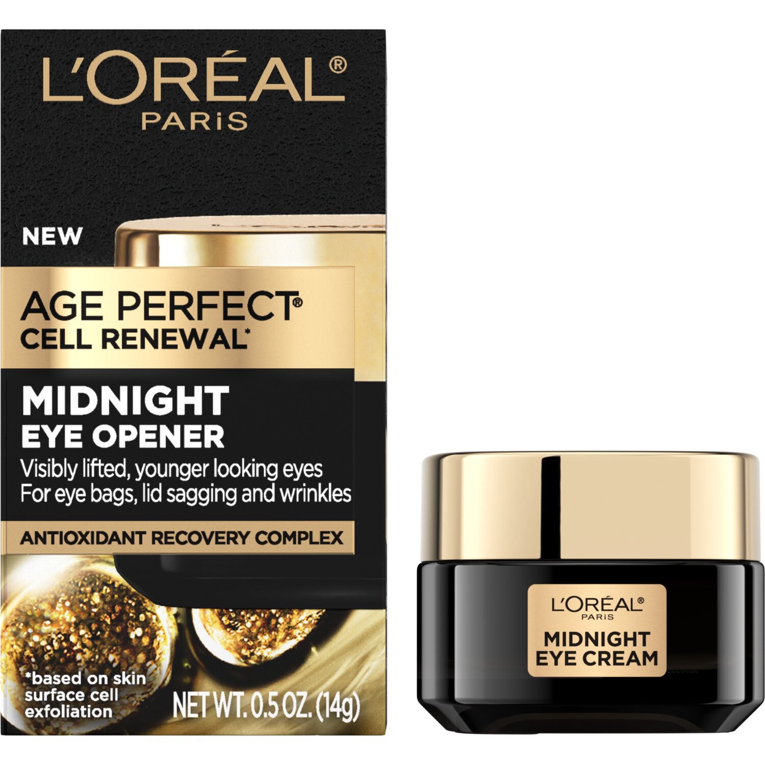 slide 10 of 10, L'Oreal Paris Age Perfect Midnight Eye Opener, 0.5 oz